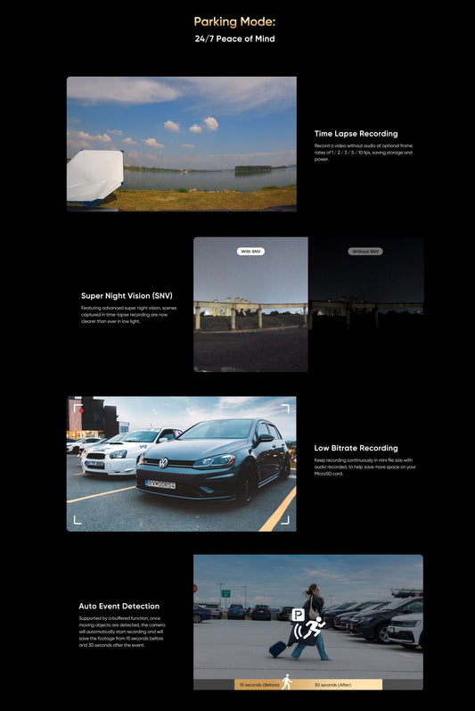 VIOFO A229 ULTRA + Hardwire Kit [FREE] - Front & Rear Dash Cam