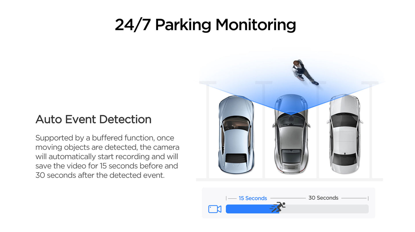 VIOFO A229 PLUS 2 CH + Hardwire Kit - Front & Rear Dash Cam