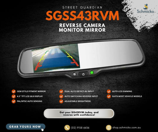 SG Car Reverse Camera + Mirror Display Unit
